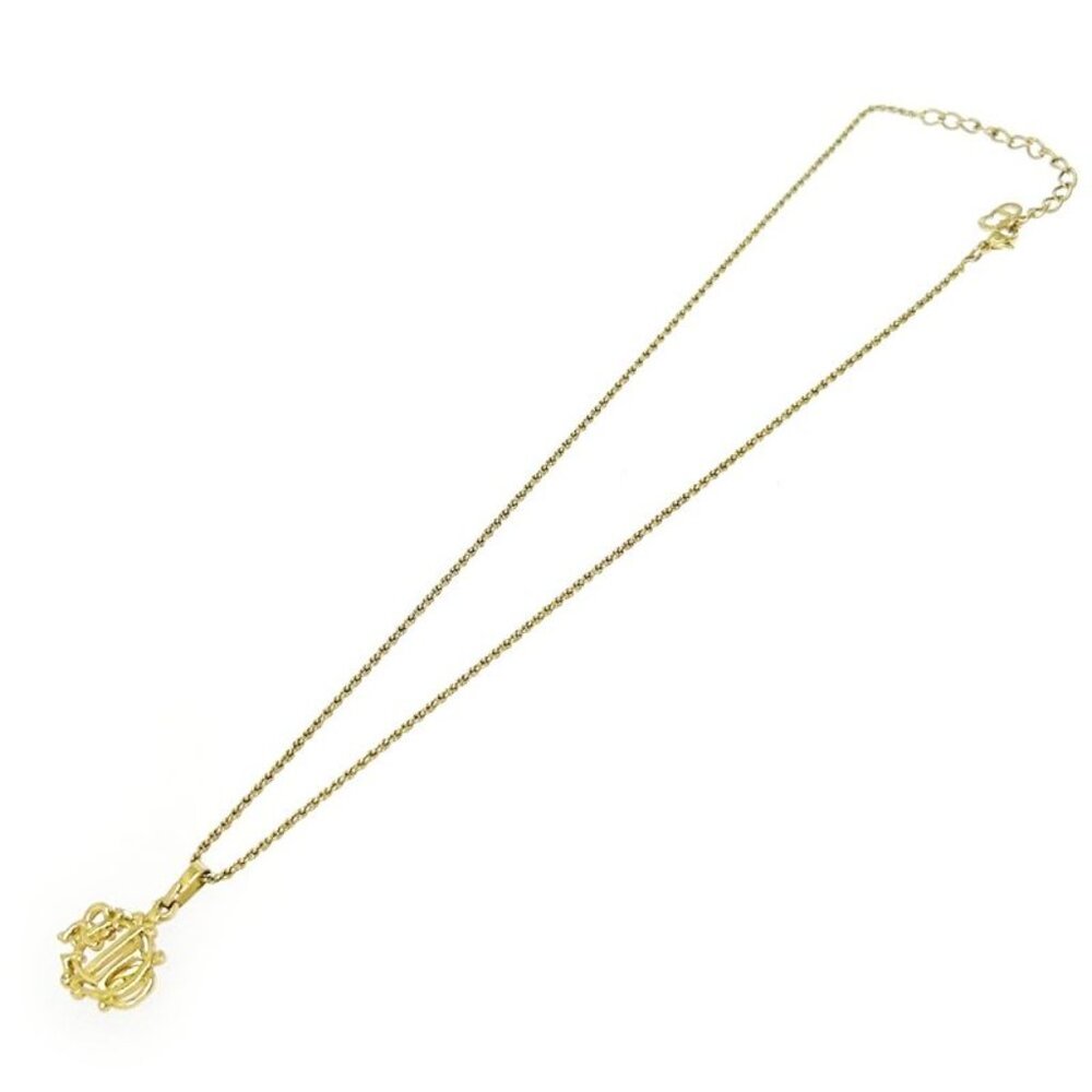 Christian Dior GP Emblem Logo Necklace Gold Necklace - Picture 4 of 6
